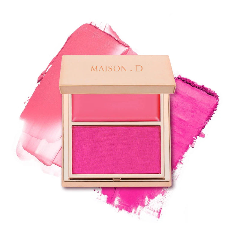 MAISON D Double-Take Cream & Powder Blush Duo
