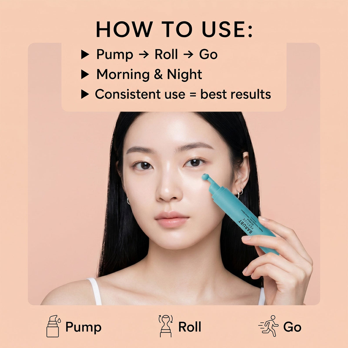 Peptide Eye Serum with Cooling Roller — 15 ml