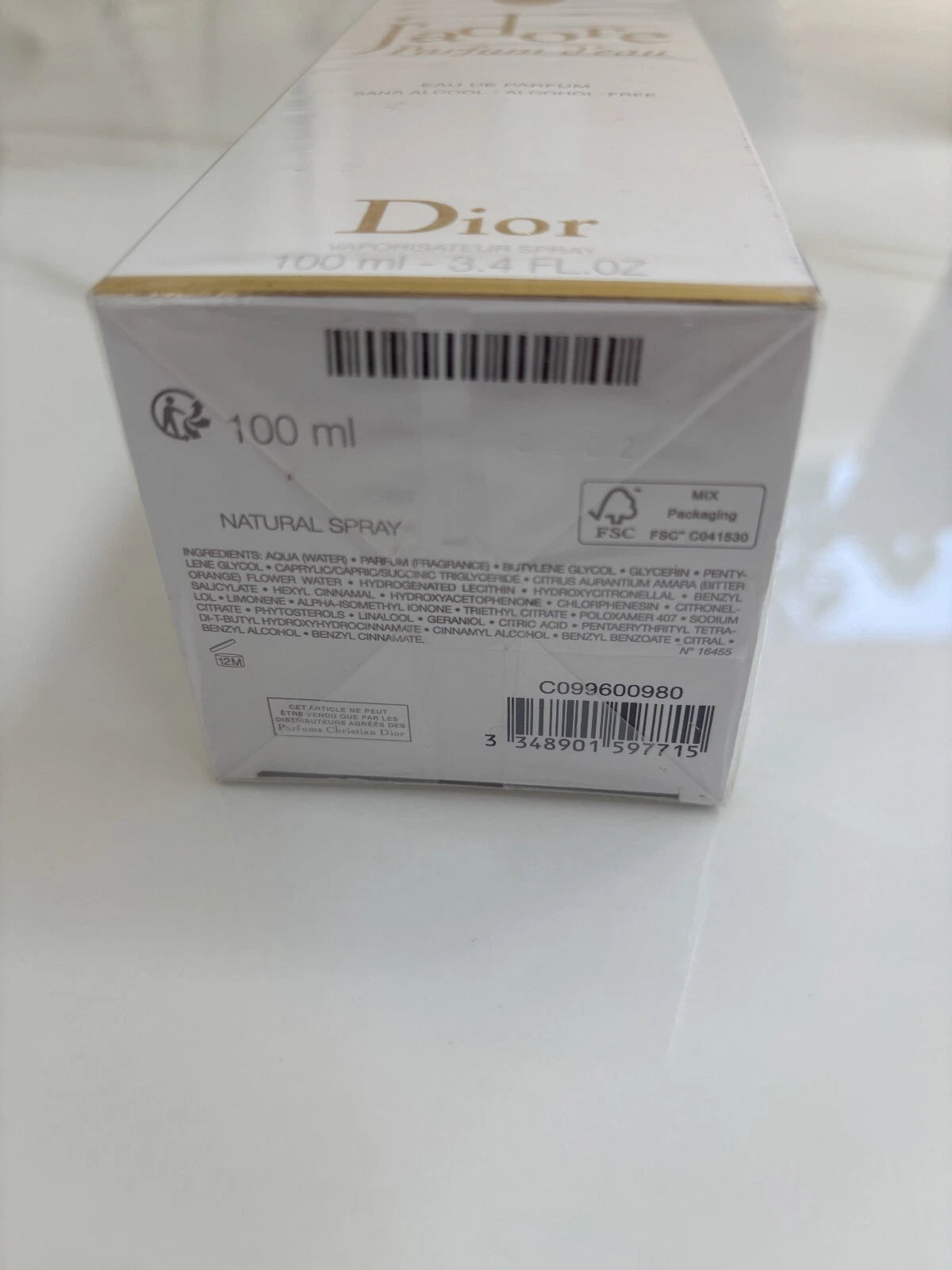 Dior J'adore Eau de Parfum Spray 100ml – Women's Luxury Fragrance