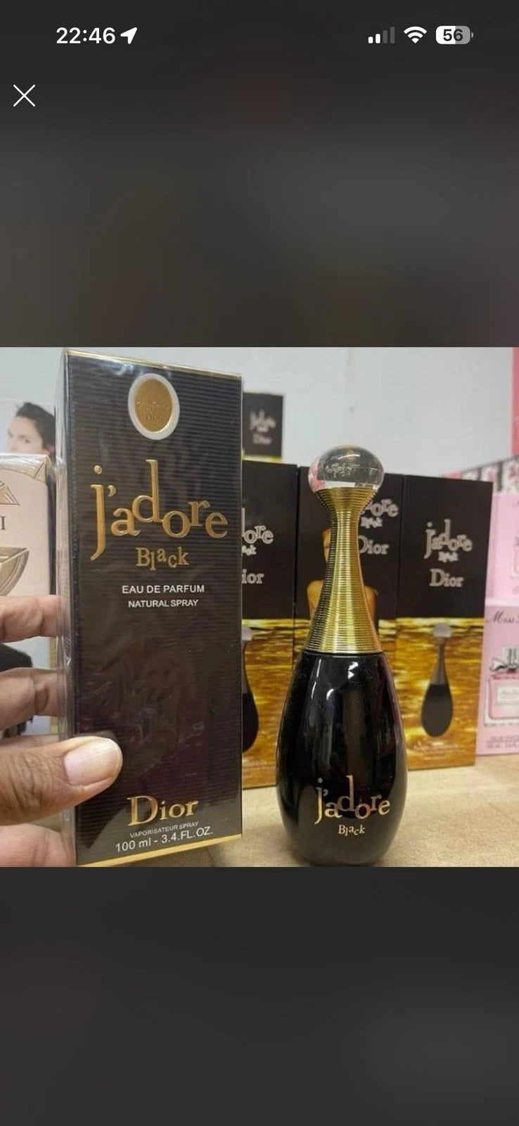 Dior J'adore Black Eau de Parfum 100ml – New & Sealed
