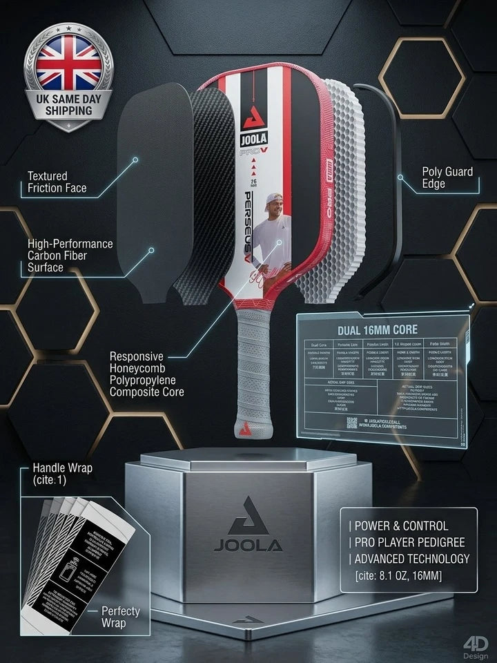 JOOLA PRO Perseus V DUAL 16mm Pickleball Paddle – Ben Johns Edition
