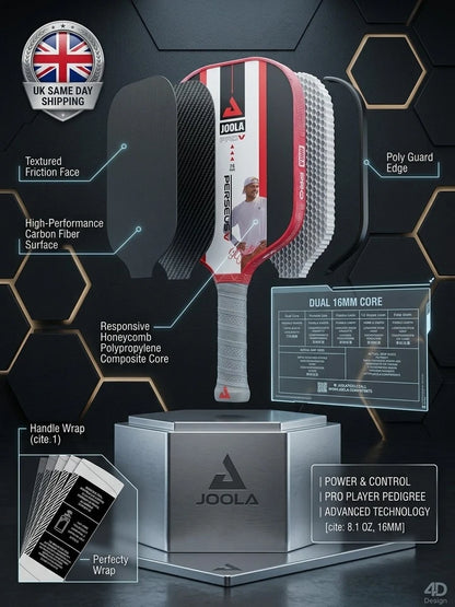 JOOLA PRO Perseus V DUAL 16mm Pickleball Paddle – Ben Johns Edition