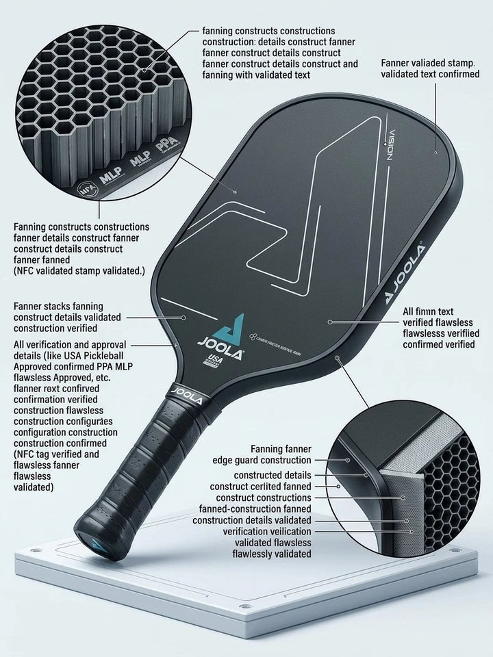JOOLA Vision CGS 16mm Pickleball Paddle – Carbon Friction Surface